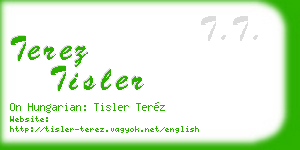 terez tisler business card
